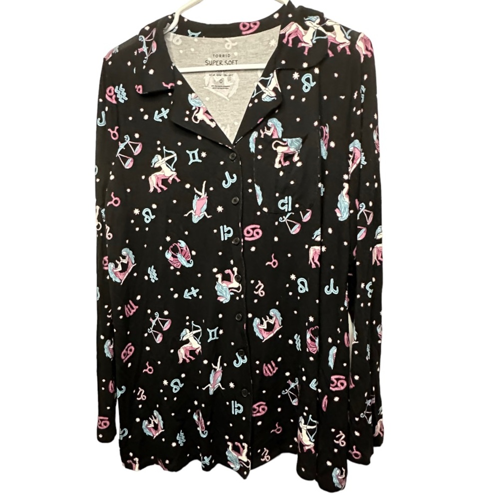 Torrid Zodiac Pajama Tope size 0